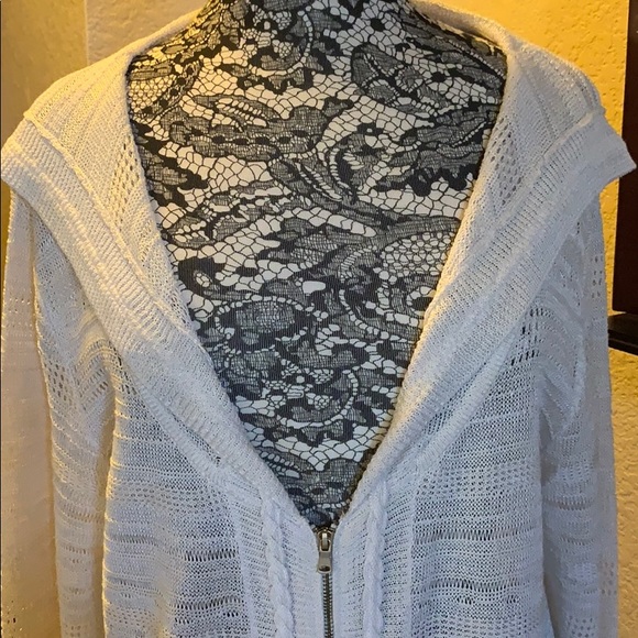 Rachel Rachel Roy zipper cardigan sweater Lg - Picture 3 of 7